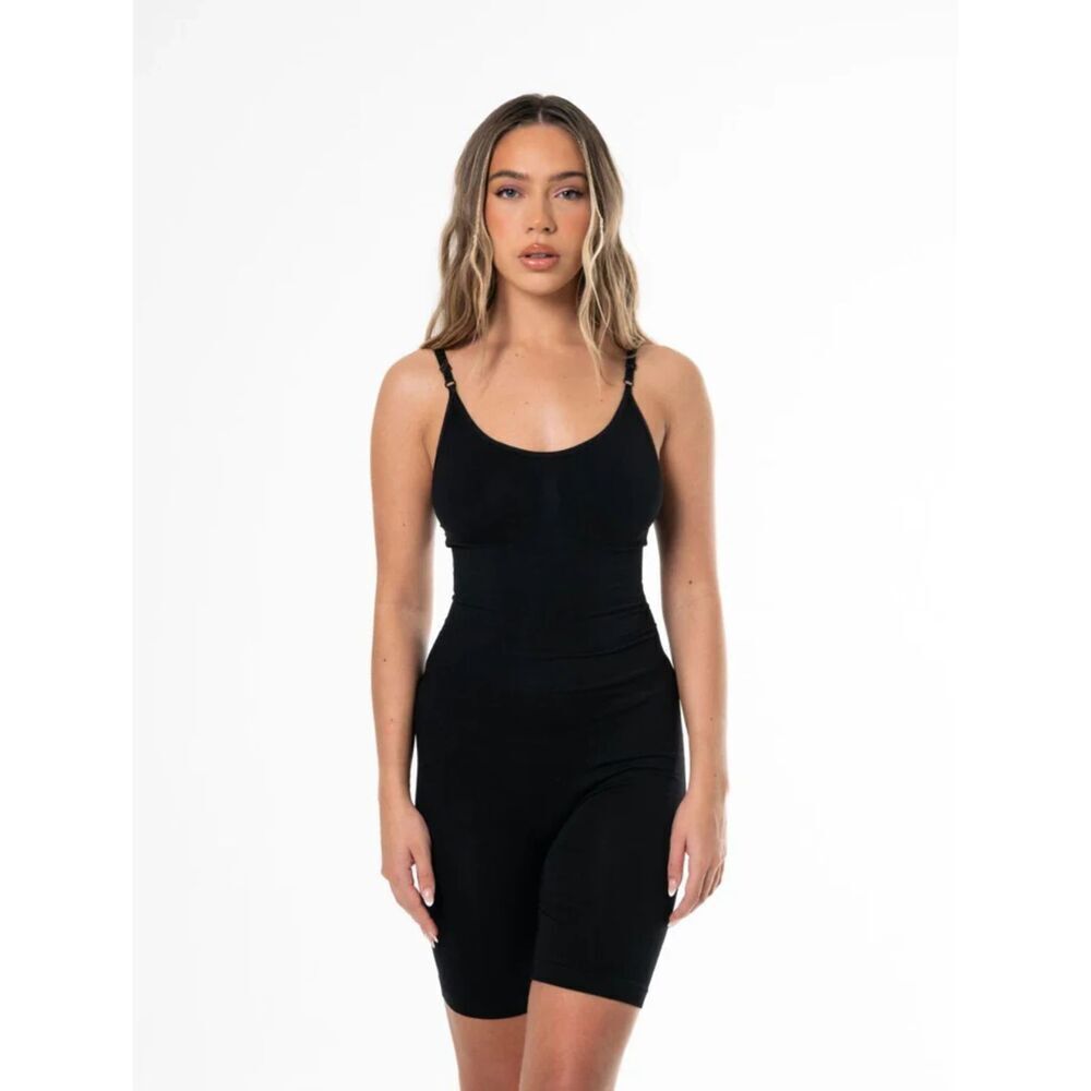 HeyShape Woman Black Sculpting Romper Shapewear Bodysuit Large